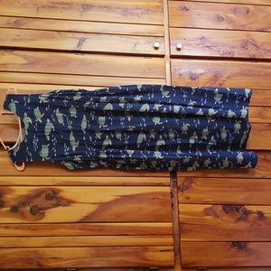 Large Sea Turtle Maxi Dress.